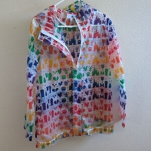 Disney Multicolor Patterned Rain Jacket